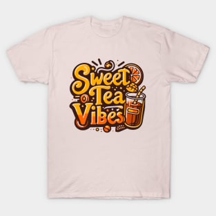 Funny sweet tea quote with a vintage look for women and girls iced tea lovers T-Shirt